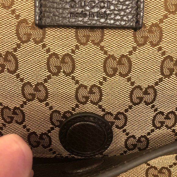 Gucci GG Monogram Canvas Messenger Bag in Beige NEW WITH DUST BAG - Picture 5 of 6